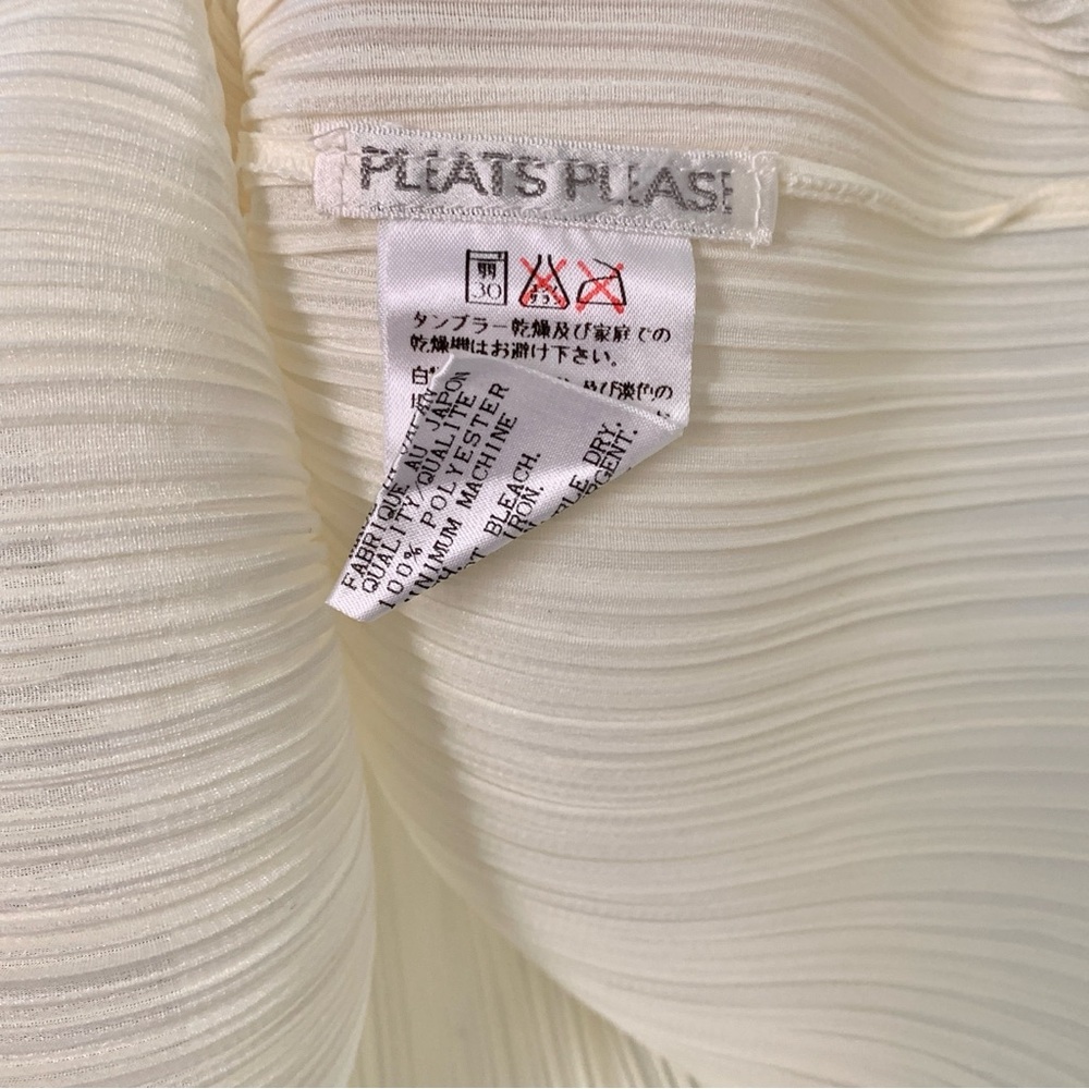 Issey Miyake Pleats Please Tank Ivory JP3 - Picture 11 of 11